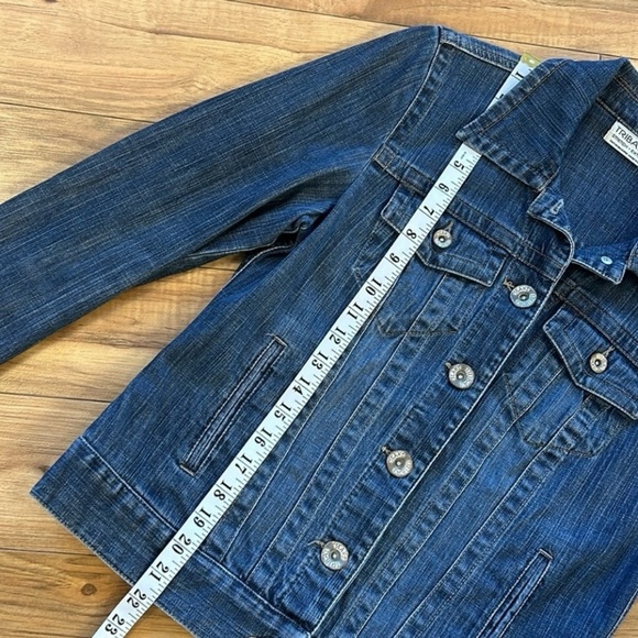 Tribal Denim Jeans Jacket Women’s Long Sleeve Stretch - Picture 12 of 15